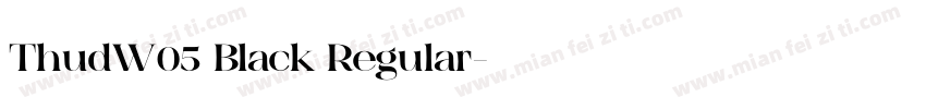 ThudW05 Black Regular字体转换